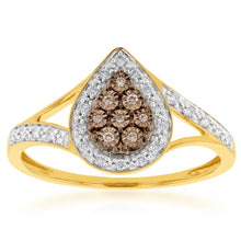 Load image into Gallery viewer, 9ct Yellow Gold Western Australian Diamond Ring