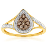 9ct Yellow Gold Western Australian Diamond Ring
