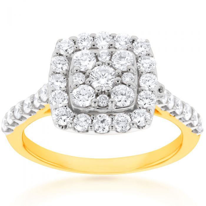 9ct Yellow Gold 1 Carat Luminesce Laboratory Grown Diamond Ring
