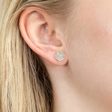 Load image into Gallery viewer, 9ct White Gold 1/2 Carat Diamond Cluster Stud Earrings
