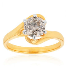 Load image into Gallery viewer, 18ct Yellow Gold Solitaire Ring With 1.5 Carat Australian Diamond