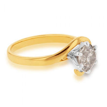 Load image into Gallery viewer, 18ct Yellow Gold Solitaire Ring With 1.5 Carat Australian Diamond
