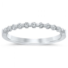 Load image into Gallery viewer, 18ct White Gold 1/4 Carat Diamond Eternity Ring with 11 Brilliant Diamonds
