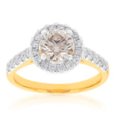 1.50 Carat Diamond Ring With 1 Carat Australian Centre Diamond in 9ct Yellow Gold