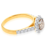 1.50 Carat Diamond Ring With 1 Carat Australian Centre Diamond in 9ct Yellow Gold