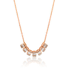 Load image into Gallery viewer, 14ct Rose Gold 1/2 Carat Diamond Adjustable 38 to 43cm Chain