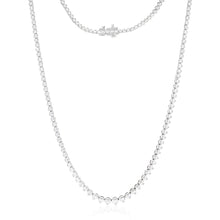 Load image into Gallery viewer, 14ct White Gold 5 Carat Diamond Necklace with 139 Brilliant Diamonds 43cm