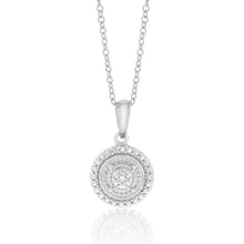 Load image into Gallery viewer, Sterling Silver With Diamond Round Shape Pendant