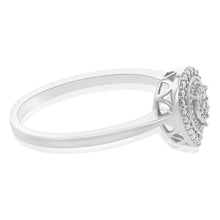 Load image into Gallery viewer, Sterling Silver With Diamond Pear Shape Ring