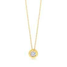 Load image into Gallery viewer, 10ct Yellow Gold Diamond Pendant on 9ct Chain