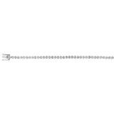 1 Carat Diamond Bezel Set Tennis Bracelet With 53 Diamonds 18cm in Sterling Silver