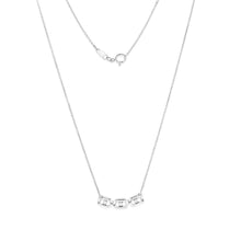 Load image into Gallery viewer, Sterling Silver Diamond Chain Length 40cm+3cm Extender