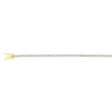 Load image into Gallery viewer, 2 Carat Diamond Tennis Bracelet with 59 Brilliant Diamonds in 9ct Yellow Gold