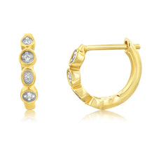 Load image into Gallery viewer, Luminesce Lab Grown 1/3 Carat Diamond hoops in 9ct Yellow Gold