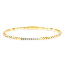 Load image into Gallery viewer, 0.95 Carat Diamond Bangle in 14ct Yellow Gold