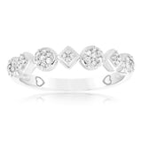 1/6 Carat Diamond Ring in 10ct White Gold