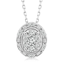 Load image into Gallery viewer, 1/2 Carat Diamond Pendant in 10ct White Gold