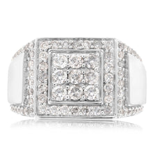 Load image into Gallery viewer, 1.5 Carat Diamond Gents Ring in 10ct White Gold