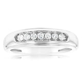1/4 Carat Diamond Gents Ring in 10ct White Gold