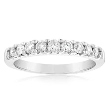 Load image into Gallery viewer, 1/2 Carat Diamond Eternity Ring in 10ct White Gold