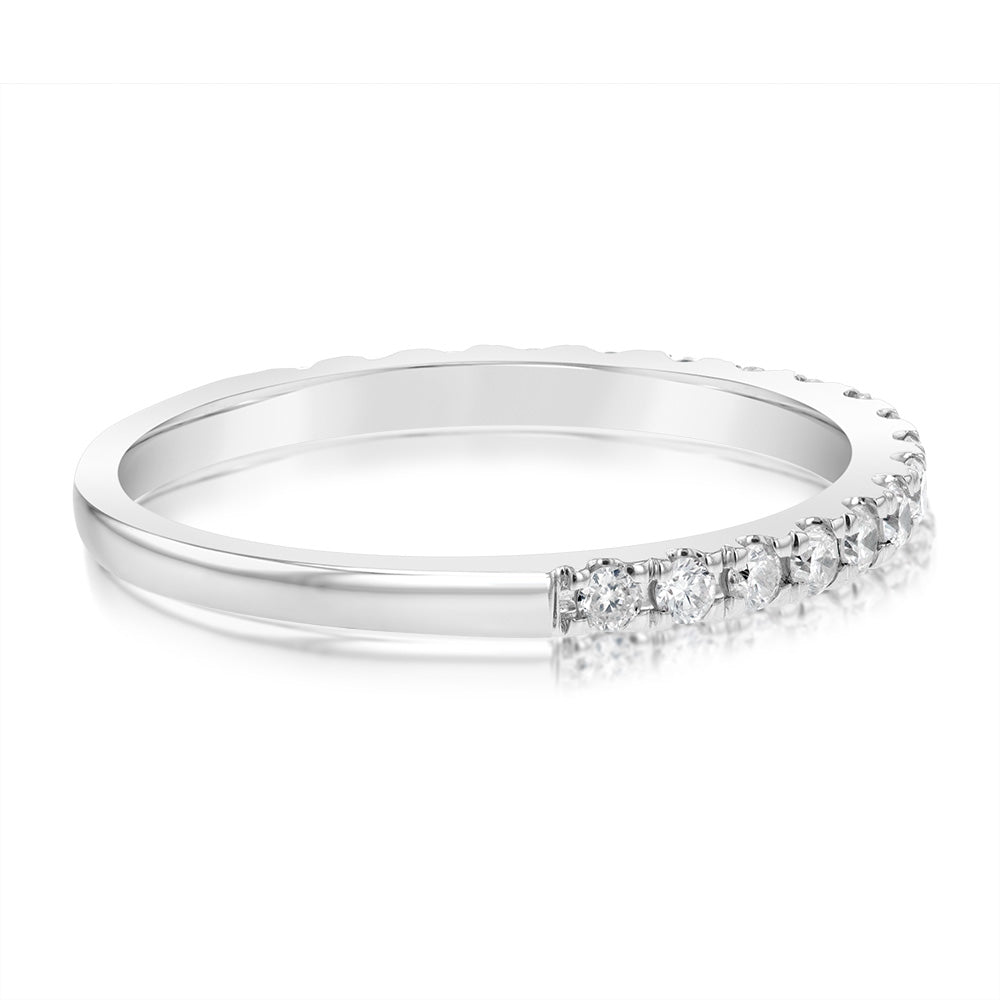 1/3 Carat Diamond Eternity Ring in 10ct White Gold