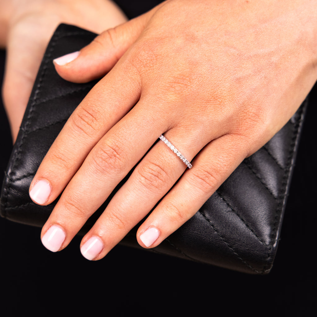 1/3 Carat Diamond Eternity Ring in 10ct White Gold