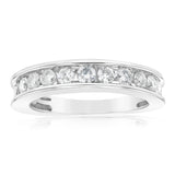 1 Carat Diamond Eternity Ring in 10ct White Gold