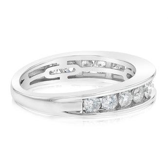 1 Carat Diamond Eternity Ring in 10ct White Gold