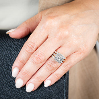 9ct Yellow Gold 1.00ct Diamond Dress Ring