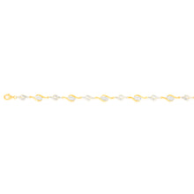 Load image into Gallery viewer, 1/10 Carat Diamond Bracelet in 9ct Yellow &amp; White Gold