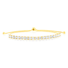 Load image into Gallery viewer, 1 Carat Diamond Bracelet in 10ct Yellow Gold