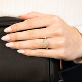 1/5Carat Pear Shaped Diamond Ring in 9ct Yellow Gold