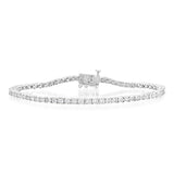 0.95 Carat Diamond Tennis Bracelet in Sterling Silver