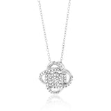 Sterling Silver 1/5 Carat Diamond Pendant on 45cm Chain