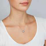 Sterling Silver 1/5 Carat Diamond Pendant on 45cm Chain