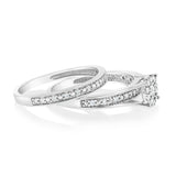 10ct White Gold 1/3 Carat Diamond 2 Ring Bridal set