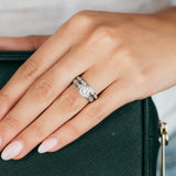 10ct White Gold 1/3 Carat Diamond 2 Ring Bridal set