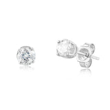 10ct White Gold 0.45 Carat Diamond Solitaire Stud Earrings