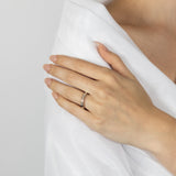 9ct White Gold Eternity Straight Ring with 9 Brilliant Cut Diamonds