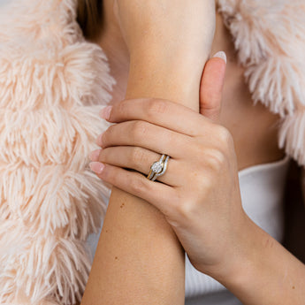 9ct Yellow Gold 1/3 Carat Diamond 2-Ring Bridal Set