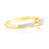 18ct Yellow Gold 1/2 Carat Diamond Claw Solitaire Ring