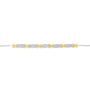 Precious Metal-Plated Sterling Silver Pavé Logo Slider Bracelet In GOLD | Michael Kors [GB - Foto 9
