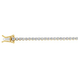 2 Carat 17cm Diamond Tennis Bracelet in 10ct Yellow Gold