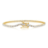 2 Carat 17cm Diamond Tennis Bracelet in 10ct Yellow Gold