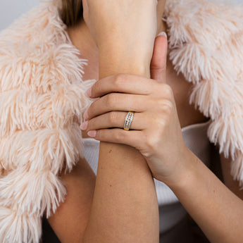 1/5 Carat Diamond Dress Ring in 9ct Yellow Gold