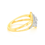 1/10 Carat Diamond Dress Ring in 9ct Yellow Gold