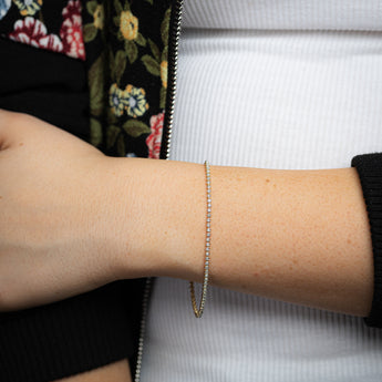 1/2 Carat Diamond Tennis Bracelet in 9ct Yellow Gold