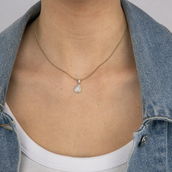 1/6 Carat Diamond Pendant in 9ct Yellow Gold