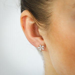 1/10 Carat Diamond Stud Earrings in 9ct Yellow Gold