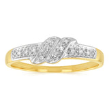 12 Diamond Dress Ring in 9ct Yellow Gold
